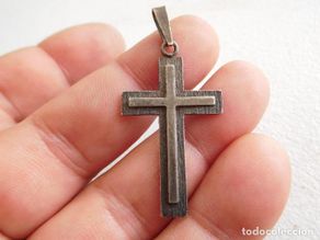 Antiguidades: Cruz de plata vintage